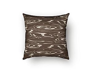 Faux Bois Decorative Throw Pillow by SIS Covers