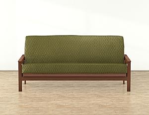 Fluctuate Olive Futon Cover by SIS Covers