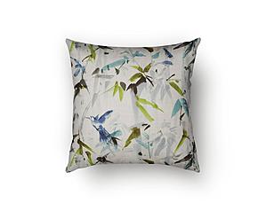 Hummingbird Sapphire Decorative Throw Pillow by SIS Covers