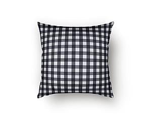 Mini Check Black Decorative Throw Pillow by SIS Covers