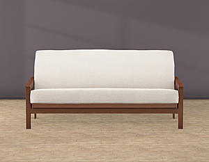 Overall White Futon Cover by SIS Covers
