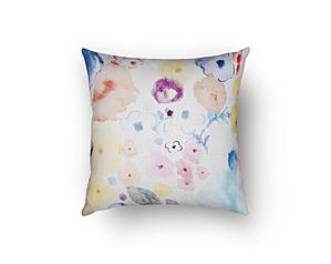 Polka Dot Poppies Decorative Throw Pillow by SIS Covers