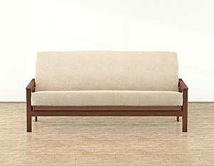 Rhythm And Rhyme Cream Futon Cover by SIS Covers