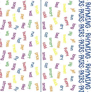 Rhyming Pairs Futon Cover by SIS Covers