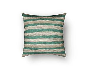 Ragged Ranch Turquoise Decorative Throw Pillow by SIS Covers