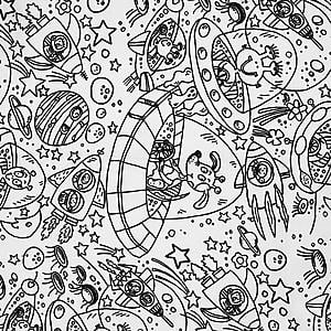 Space Dreams Futon Cover by SIS Covers