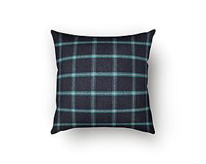 Tartan Peacock Decorative Throw Pillow by SIS Covers