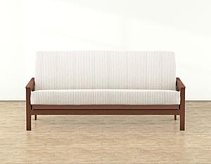 Ticking Stripe Pewter Futon Cover by SIS Covers