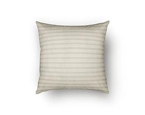 Ticking Stripe Pewter Decorative Throw Pillow by SIS Covers