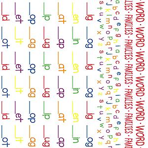 Word Families Futon Cover by SIS Covers