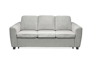 Sealy Kevin Queen Sofa Bed with 5" Sealy Posturepedic Mattress in Laurent Smoke