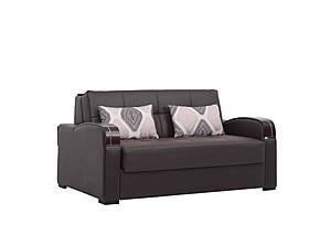 Sleep Plus Brown PU Loveseat Full Sleeper by Casamode