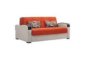 Sleep Plus Orange Loveseat Full Sleeper by Casamode