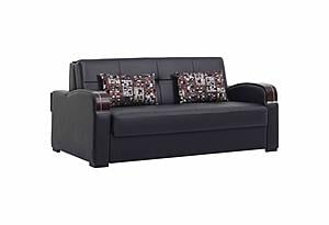 Sleep Plus Black PU Sofa Bed by Casamode
