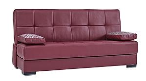 Soho Sofa Bed Burgundy by Casamode