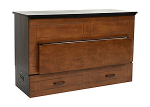 Studio Series Cabinet Bed with Desk Cojoba/Black by CabinetBed