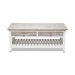 Islamorada Coffee Table - Dapple Grey/Blanc by Lineage Collections