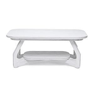 Surfside Coffee Table - Weathered White by Lineage Collections