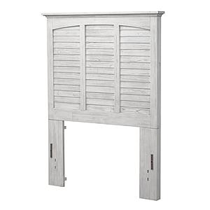 Surfside Twin Headboard - Weathered White by Lineage Collections