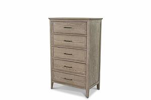 Cape May 5 Drawer Chest - Glazed Driftwood by Lineage Collections