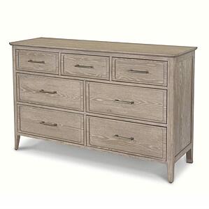 Cape May 7 Drawer Dresser - Glazed Driftwood by Lineage Collections