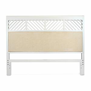 Miramar Queen Woven Headboard - Sand and Stark White by Lineage Collections
