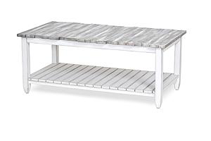Picket Fence Coffee Table - Distressed Grey by Lineage Collections