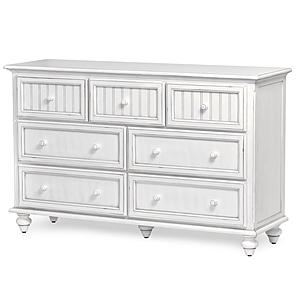 Monaco 7 Drawer Dresser - Blanc by Lineage Collections