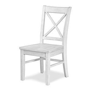 Surfside Solidwood X-back Dining Chair (Set of 2) - Weathered White by Lineage Collections