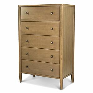 Chatham 5 Drawer Chest - Warm Maple by Lineage Collections