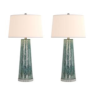 Emerald Rain 31" Table Lamp (Set of 2) - Green by Lineage Collections
