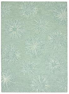 Serenity Turquoise Burst Area Rug by KAS Rugs