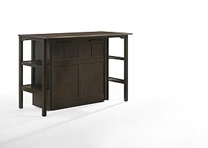 Siesta Chocolate Twin Desk Murphy Cabinet by Night & Day Furniture