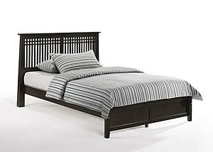 Solstice Dark Chocolate Platform Bed by Night & Day Furniture