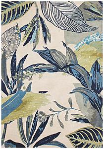 Sparta Ivory/Blue Sanctuary Area Rug by KAS Rugs