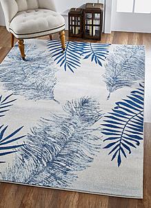 Stella Ivory/Navy Fauna Area Rug by KAS Rugs