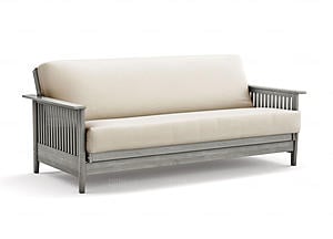 Futon Frame - Full Size - Denali Gray Wall Hugger by Strata Furniture