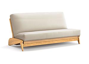 Futon Frame - Queen Size - Dillon Natural Wall Hugger by Strata Furniture