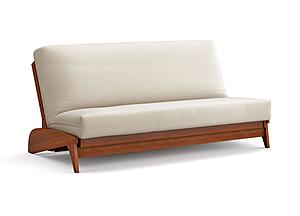 Futon Frame - Queen Size - Dillon Warm Cherry Wall Hugger by Strata Furniture