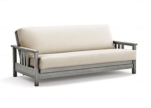 Futon Frame - Full Size - Durango Gray Wall Hugger by Strata Furniture