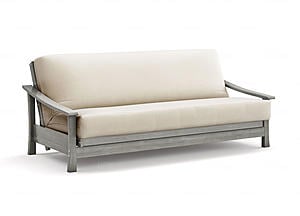 Futon Frame - Full Size - Pagoda Gray Wall Hugger by Strata Furniture