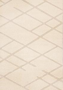 Sully Cream Beige Broken Lattice Design Rug by Kalora