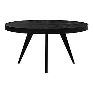 Parq 60in Round Dining Table Black by Moe's Home Collection