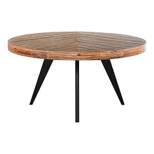 Parq 60in Round Dining Table Amber by Moe's Home Collection