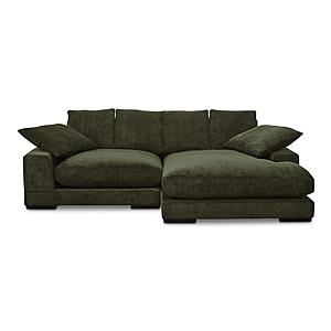 Plunge Sectional Green by Moe's Home Collection