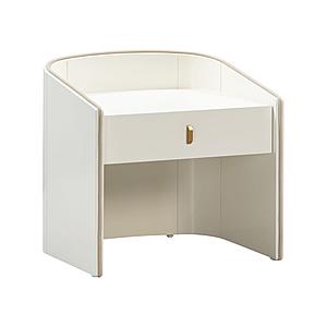 Collins Cream Lacquer Nightstand by TOV Furniture