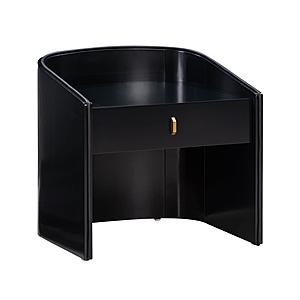 Collins Black Lacquer Nightstand by TOV Furniture