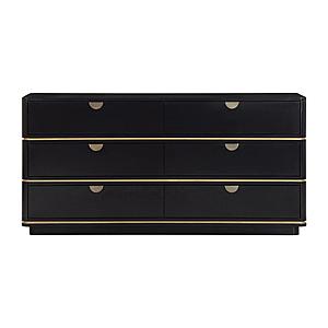 Julieta Black 6 Drawer Dresser by TOV Furniture