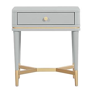 Julieta Grey Nightstand by TOV Furniture