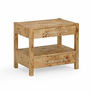 Brandyss Honey Burl Nightstand by TOV Furniture